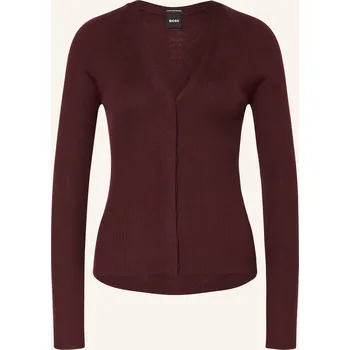 Dámský svetr Boss Dámský Pletený Kardigan Friva, tmavě fialová, 36