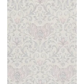 Tapeta Vliesová tapeta na zeď, šedo-béžová, růžová, ornamenty, 35150, City Romance, Marburg