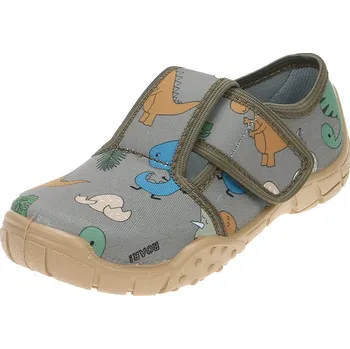 Dětské papuče Raweks BORYS B26 s koženou stélkou šedá 28