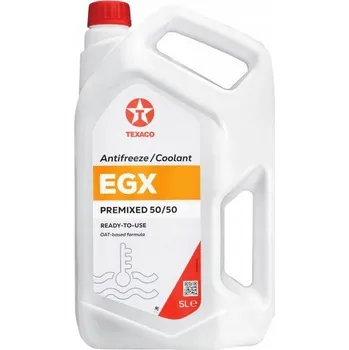 Náplň do chladiče a ostřikovače Texaco EGX Nemrznoucí směs / Chladicí kapalina PŘEDMÍCHANÁ 50/50 -40C 5L