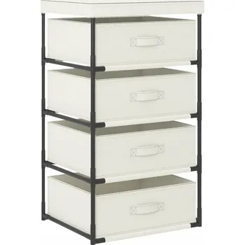 regál Regál Zakito Home 45 cm x 80 cm x 38 cm krémový