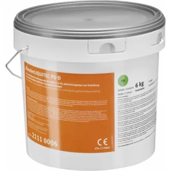 Hydroizolace Bauder - Liquitec PU, 6kg - tekutá hydroizolace na detaily, okenní šedá