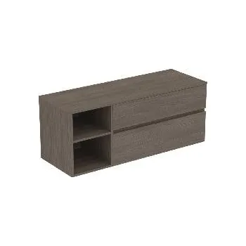 Koupelnový nábytek Ideal Standard Finesse - Umyvadlová skříňka, 140x51x56 cm, 2 zásuvky, Dark Elm E3439UR