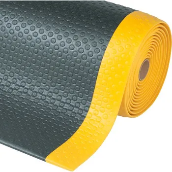 Protiúnavová rohož typ BS 9.15, z PVC, černo-žlutá, rozměry 91 x 150 cm