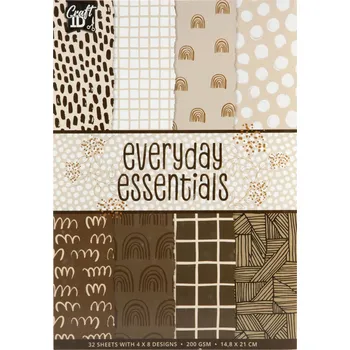 Kancelářský papír Grafix Designový papír A5, 32 listů, 200 g/m² - Everyday essentials