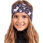 Dívčí čelenka z fleecu s jednorožci - česká výroba Unuo NOVINKA Velikost: M, Vzor: S jednorožcem