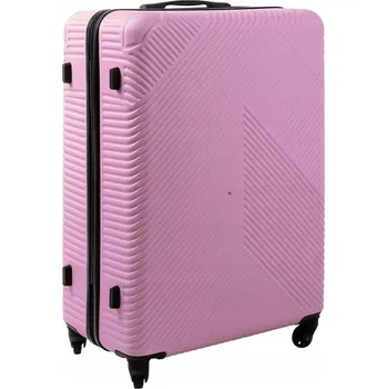 Cleo Art Tvrdý kufr velký ABS Cestovní kufr světle růžový velikost XL 99 l