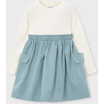 Dívčí šaty Dívčí šaty Mayoral zelená barva, mini, 4930 4930.6N.Mini.9BYA 76X, vel. 92