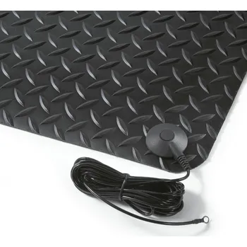 Rohožka Antistatická rohož AS 2 se zemnicím kabelem a očkem, 910 x 3000 mm