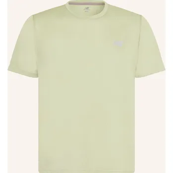 Pánské oblečení New Balance Pánské Běžecké Tričko Nb Athletics, světle zelená, L