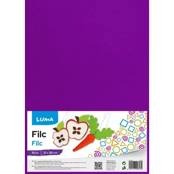 Filc A4 fialový 1ks