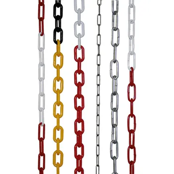 parkovací zábrana Uzavírací řetěz z oceli, červenobílý, 6 mm, 10 m
