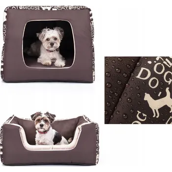 Pelíšek pro psa Doggy bouda pro psa, vícebarevná, 50 cm x 50 cm