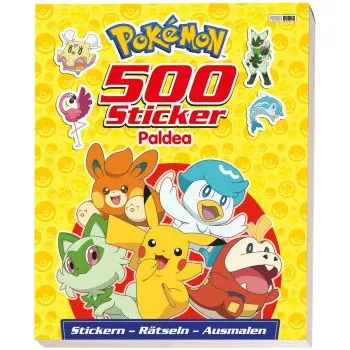 Karetní hra Pokémon: 500 Sticker Paldea - Stickern - Rätseln - Ausmalen (DE)