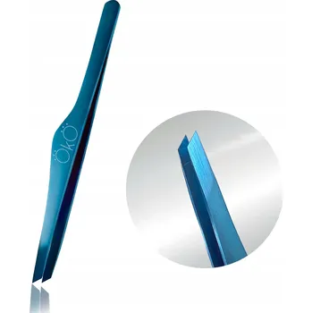 Kosmetická pinzeta Pinzeta na obočí šikmá OKO Blue Magic Premium