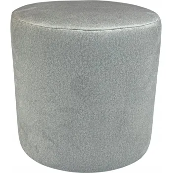 Taburet Čalouněný Taburet Max Mebels šedý