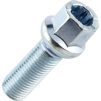 Šroubek na kolo Bimecc Šroub na kola pro Škoda Kamiq r.v. 2019- crossover na plechová kola, stříbrný M14 x 1.5 x 27 mm