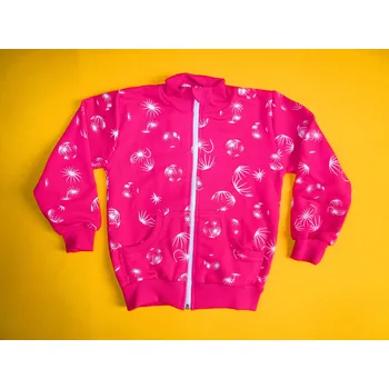 Dívčí mikina Arex, ČR Dívčí bavlněná mikina celopotisk 2 Barva: růžová, Velikost: 122