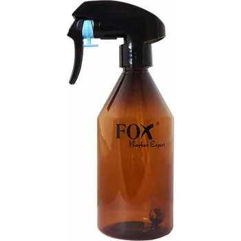 Rozprašovač, lahvička na vodu pro kadeřníky Fox Barber Expert, hnědá barva, 300 ml