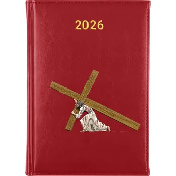 Kalendář Knižní kalendář 2026 A5 červený