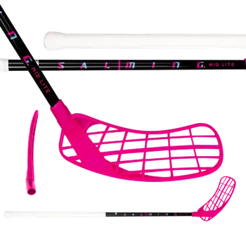Florbalová hůl SALMING Midlite Hawk F32 JR Black/Mixed 92(103 R) - 92 (103) cm/Pravá ruka dole