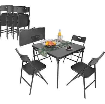 Zahradní stůl Stůl a židle Saska garden plast Catering černé