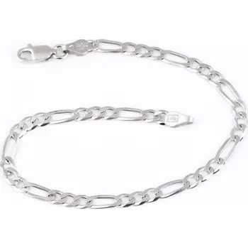 Náramek Stříbrný náramek figaro 19 cm 58516F