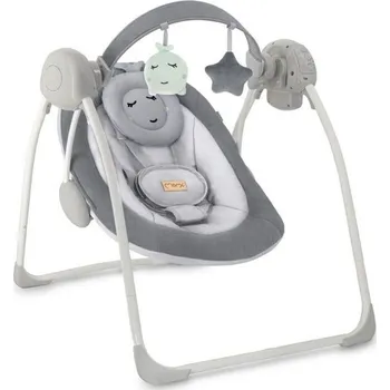 Houpací lehátko s melodiemi MoMi LISS šedé