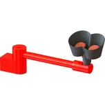 Oční sprcha se 2 sprchovými hlavicemi, horizontálně otočná, montáž na stůl vlevo od umyvadla