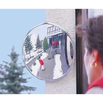 Bezpečnostní zrcadlo Pozorovací zrcadlo z akrylového skla, pro vnitřní a chráněné venkovní prostory, Ø 300 mm