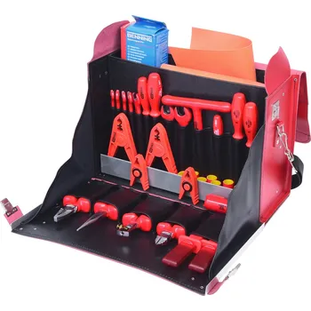 Sada nářadí Sada elektrikářského nářadí KS Tools, 1000 V, 36 kusů, kožený kufřík, ponorná izolace