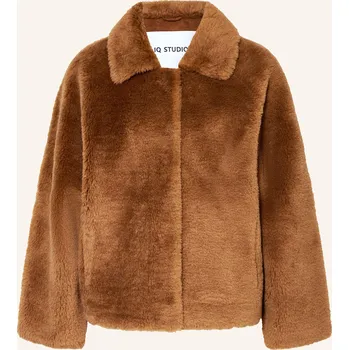 Dámský kabát Iq Studio Dámská Bunda Z Umělé Kožešiny, hnědá, 36