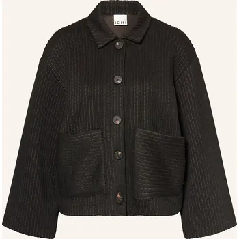 Dámská mikina Ichi Dámská Bunda Hranatého Střihu Ihkate Z Žerzeje, černá /...