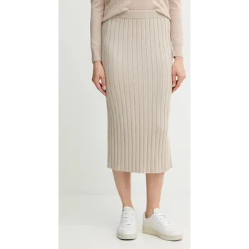 Dámská sukně Sukně Calvin Klein Jeans LV047D306G béžová 08X, vel. L