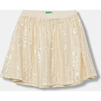 Dívčí oblečení Dětská sukně United Colors of Benetton 4PAYC002J.G.seasonal béžová 01X, vel. 140