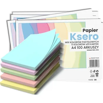 Kancelářský papír Kancelářský papír Wektor formát A4 80g 100 listů