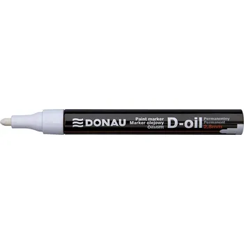 Olejový popisovač DONAU D-Oil, kulatý hrot, 2,8 mm, bílý