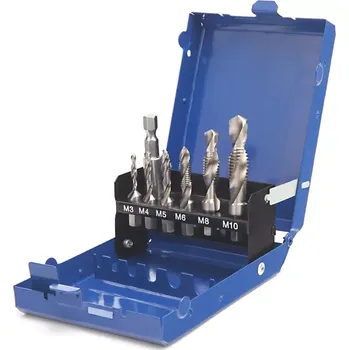 Závitořezný nástroj Sada vrtacích bitových závitníků M3 - M10 s držákem bitů (TrueTech)