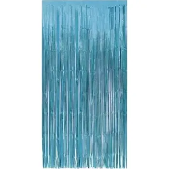 Světle modrý party závěs 100 x 200 cm