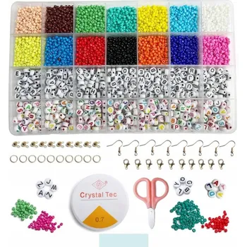 kreativní sada Kreativní sada korálků pro výrobu šperků, korálky a vlasec