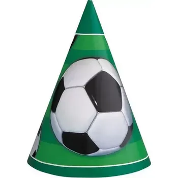 Party dekorace Party čepičky Fotbal 8 ks
