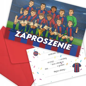Pozvánka POZVÁNKA FOTBAL YAMAL Szczęsny NAROZENINOVÉ POZVÁNKY + OBÁLKY