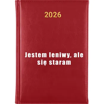 Diář Knižní kalendář 2026 A5 červený