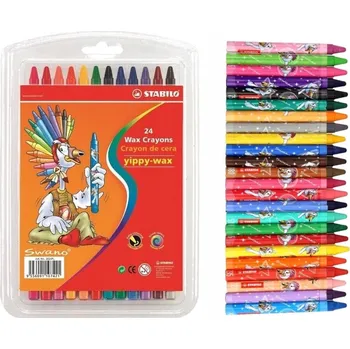 Kresba Voskové Pastelky 24 ks 2824/ PL STABILO