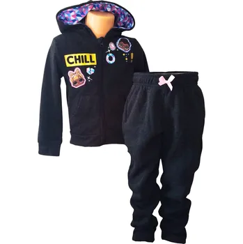 Sun City Dívčí tepláková souprava L.O.L. CHILL tmavě šedá Barva: Šedá, Velikost: 110