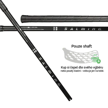 Florbalová hůl SALMING Shaft Q-series Carbon Pro 2.0 RD Oval F29 Black/Silver 96 cm - 96 (107) cm
