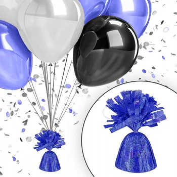 Balónek ZÁVAŽÍ NA BALÓNKY S HELIEM CHABROVÁ HOLOGRAFICKÁ DEKORACE K NAROZENINÁM