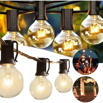 Dekorativní svítidlo Světelný řetěz Azaris 300 cm žlutý, do zásuvky, 30 žárovek