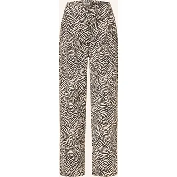 Dámské kalhoty Ichi Dámské Marlene Kalhoty Ihkate Print, černá / hnědá /...