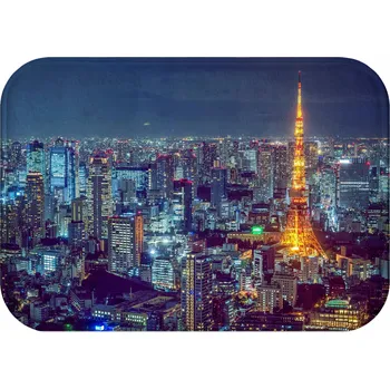 Koupelnová předložka KOUPELNOVÁ PŘEDLOŽKA PROTISKLUZOVÁ OBDÉLNÍKOVÁ ROHOŽKA 40x60 RYCHLESCHNOUCÍ STYL